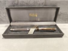 Vintage Silver And Gold Coloured Hadson Fountain Pen in Case Iridium Point 