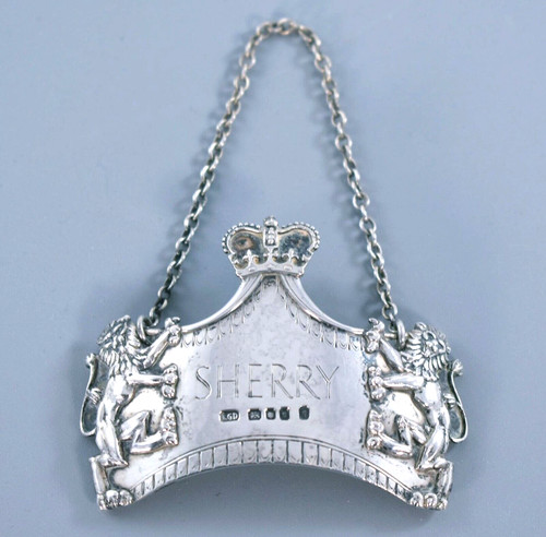 Vintage silver sherry crown - sherry,