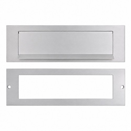 Aluminium silver letter plate - aluminium,