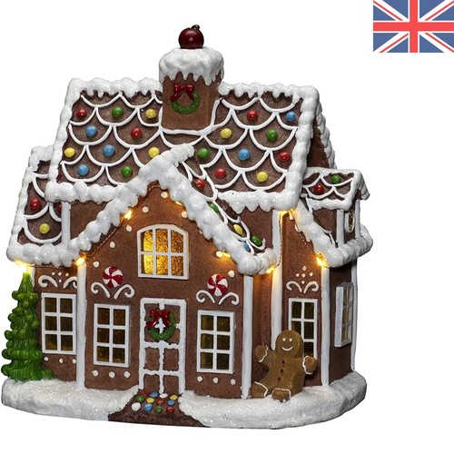 Festive gingerbread house with - gingerbread,