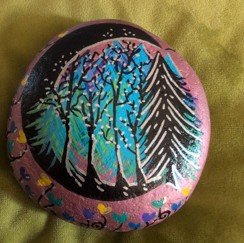 Hand painted pebble art - art, new