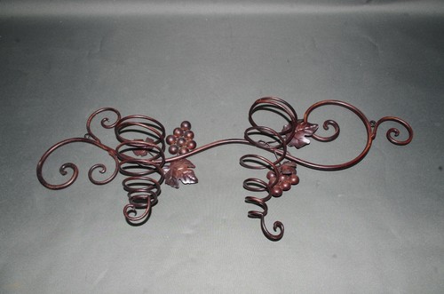 Metal wine rack rustic country - metal,