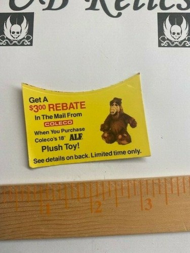 Alf rebate card - alf,