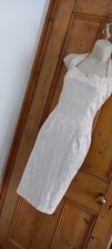 Amy Childs Collection Ivory/Cream Dress size 10 Alter Neck