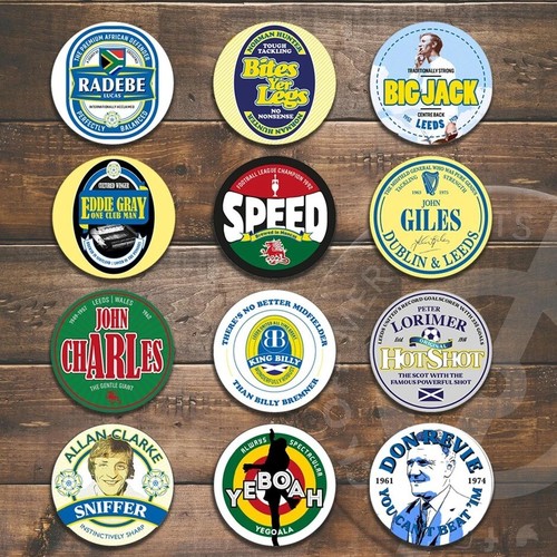 Leeds united beer mats - united,