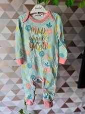 Babaluno baby girl babygrow Sleepsuit Romper 9-12 M New