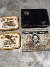 Cigarette Tins X4 Players, Old