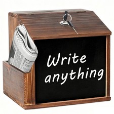 Solid Wood Suggestion Box with