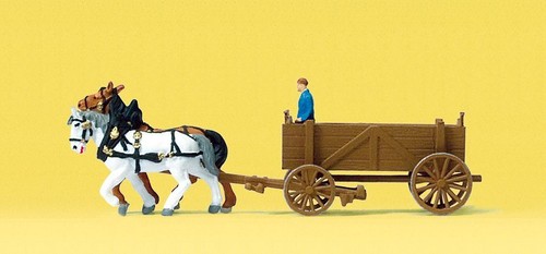 Horse drawn box - horse, painted