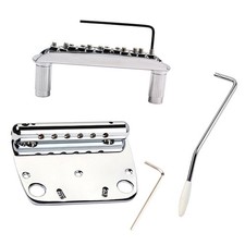 Chrome 6 String Guitar Bridge