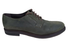 Jimmy Choo Mens Size 13 Rugged Waxed Suede Shoes Laced up Hunter Green Italy