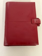Filofax Personal Organiser Italian Leather Red Planner Diary
