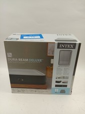 Intex Dura-Beam Deluxe Comfort Plush Air Mattress with Built-in Pump Unused #CTO