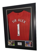 Sir Alex Ferguson Hand Signed Manchester United Home Premier League Winning Fram