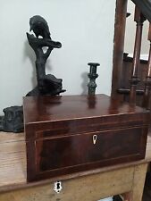 A Lovely Georgian Inlaid Jewel Casket Chest Jewellery Case