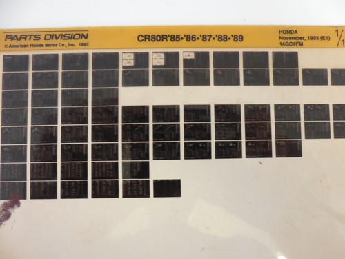 Honda cr80r microfiche - honda,