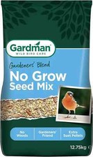 Gardman No Grow Seed Mix Wild Bird Food Seed Sunflower Peanut No Germinating
