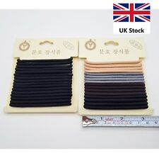 16 Strong Thick Endless Snag Free Hair Elastic Bands Bobbles Girls Women