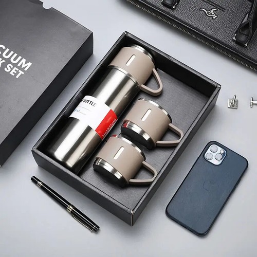 Flask gift set stainless steel - flask,