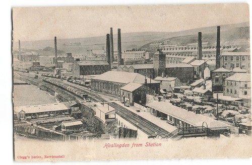 Haslingden from train railway