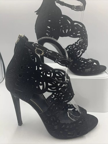 Zara black crossover strappy - black,