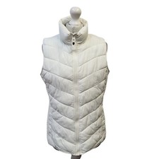 Joules White Zipped Quilted