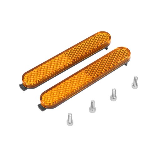 Pair yellow safety reflector - safety,