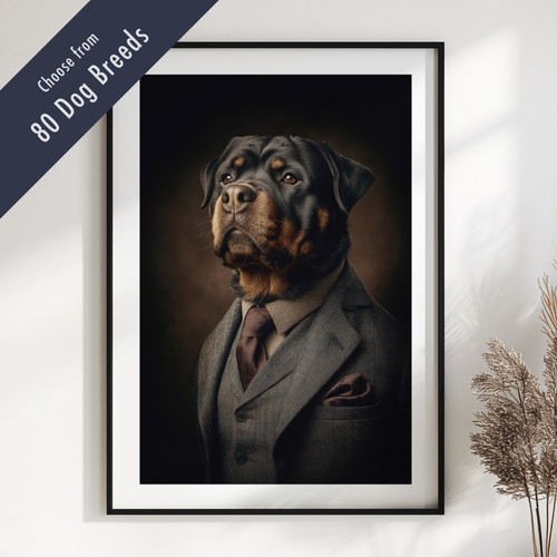 Smartly dressed dog - smartly, portrait