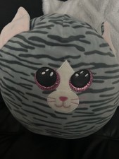 Grey Cat Plush Toy 30cm Wide