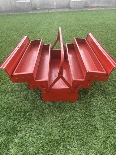 Vintage red steel metal - vintage,