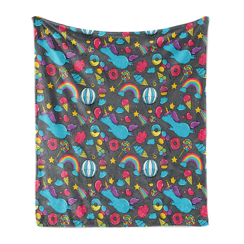 Unicorn soft flannel fleece - soft,