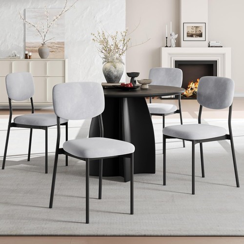 Upholstered dining chairs set - dining,