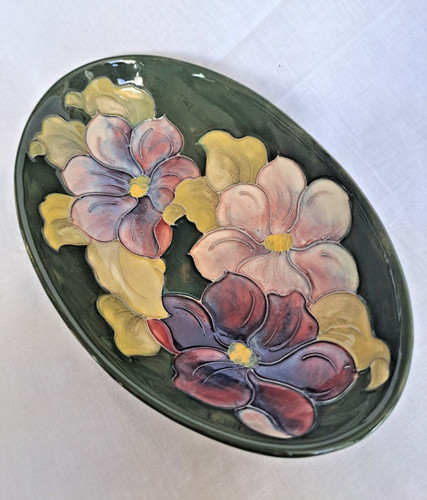Moorcroft clematis oval - clematis,