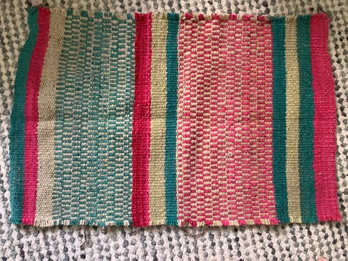 Handmade small cute wool - small, rug