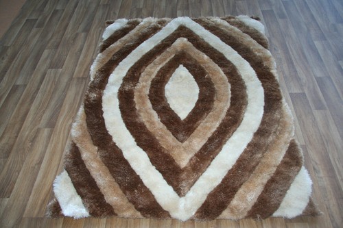 Beige shaggy shimmer thick - shaggy, rug