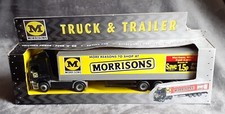 Vintage Morrisons Truck and Trailer Push & Go Toy Model 