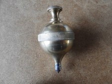 Vintage brass plumbob   steel pointer