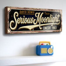 David Bowie Retro Style Sign
