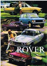 ROVER P5B SALOON/COUPE P6 2000SC/TC/AUTO P6B 3500/S ORIG. 1971 UK SALES BROCHURE