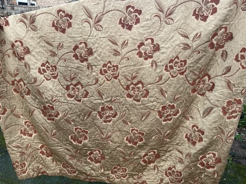 Single door curtain gold red - single,