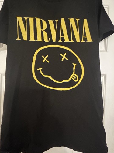 Classic black nirvana shirt - black,