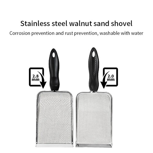 Metal cat litter scooper - metal,
