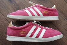 Adidas Gazelle OG In Trainers In Size 8 UK in Purple / White
