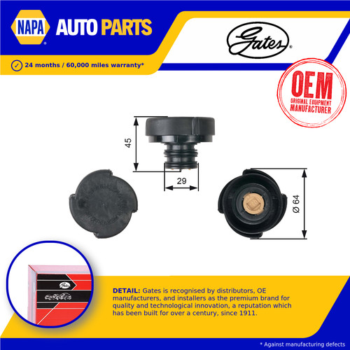 Radiator cap fits - cap,