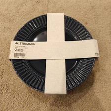 Blue strimmig ikea - 4x,