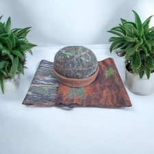 Wool Felt Beanie and Scarf Set. Handmade. Unisex