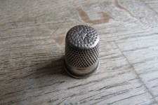 Vintage Thimble No. 5 With Embossed Star On Top