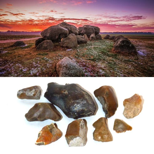 Ancient flint stones from - ancient,