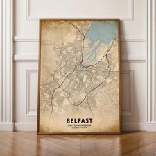 Belfast City Map Print, Home
