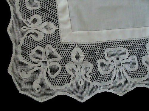 Amazing antique linen lace - antique,